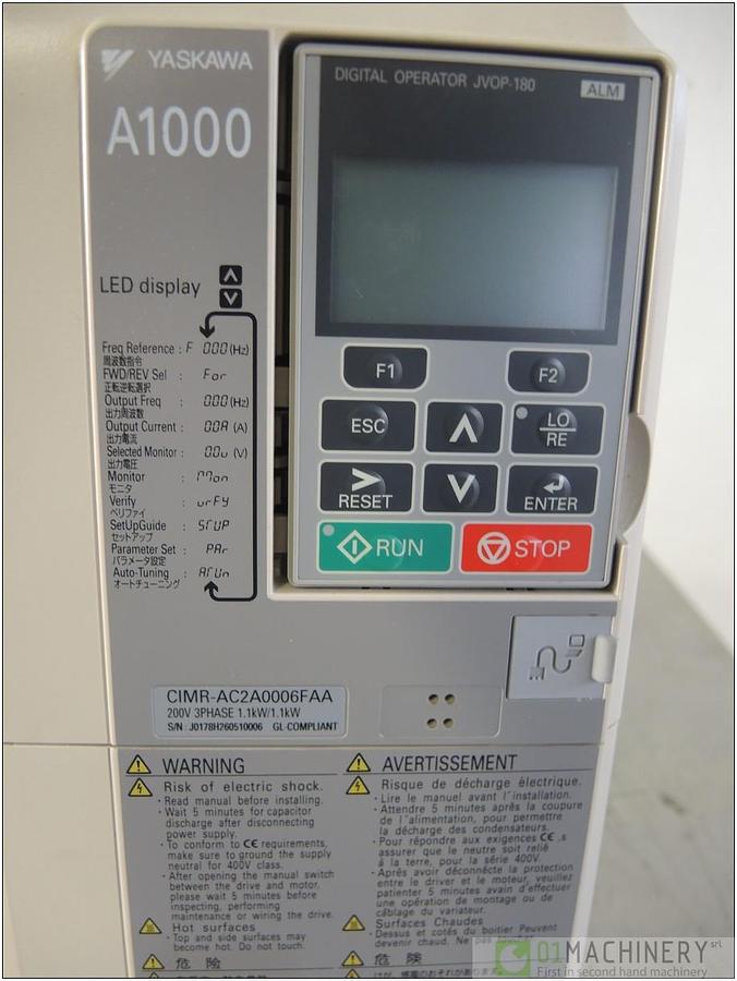 Usato 2006 YASKAWA CIMR-AC2A0006FAA AI1544