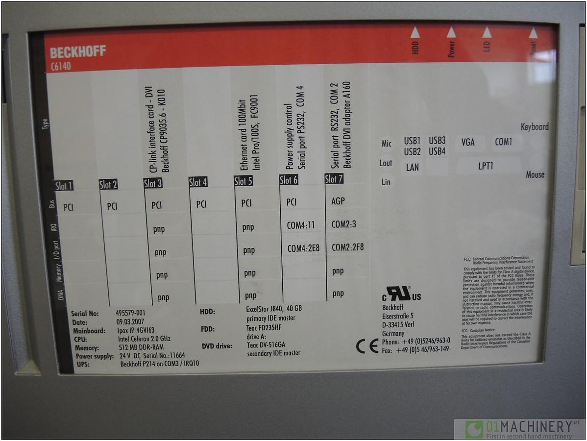  BECKHOFF PC C61 40