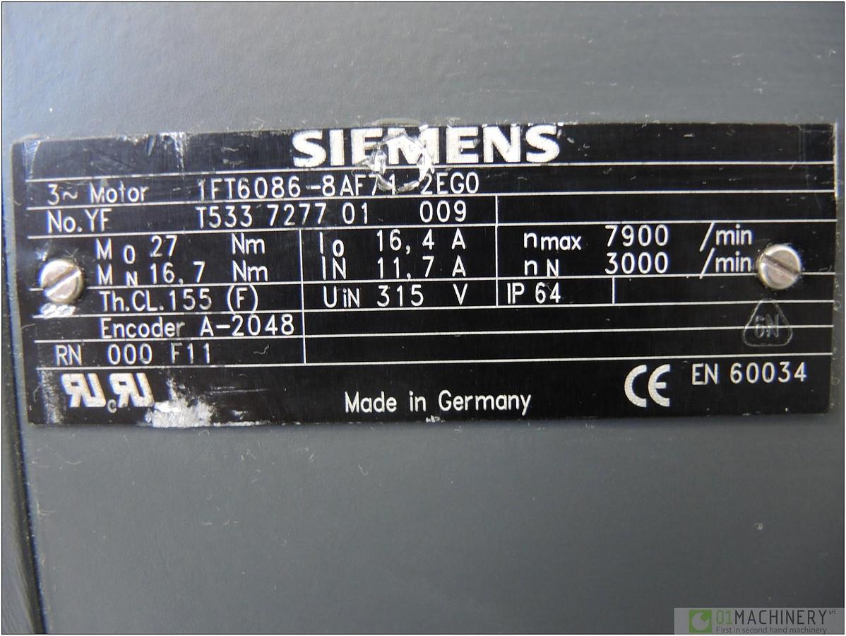 2009 SIEMENS 1FT6086-8AF71-2EG0