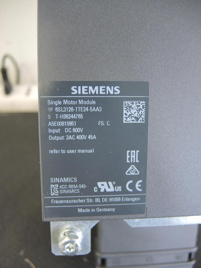 2009 SIEMENS 6SL3126-1TE24-5AA3