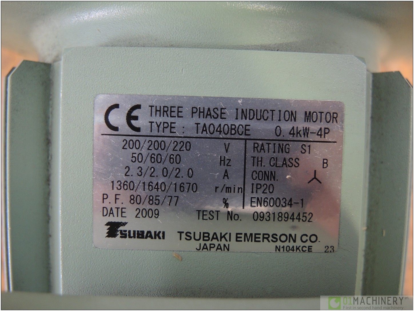2009 TSUBAKI GMTA040-38U120BNQ
