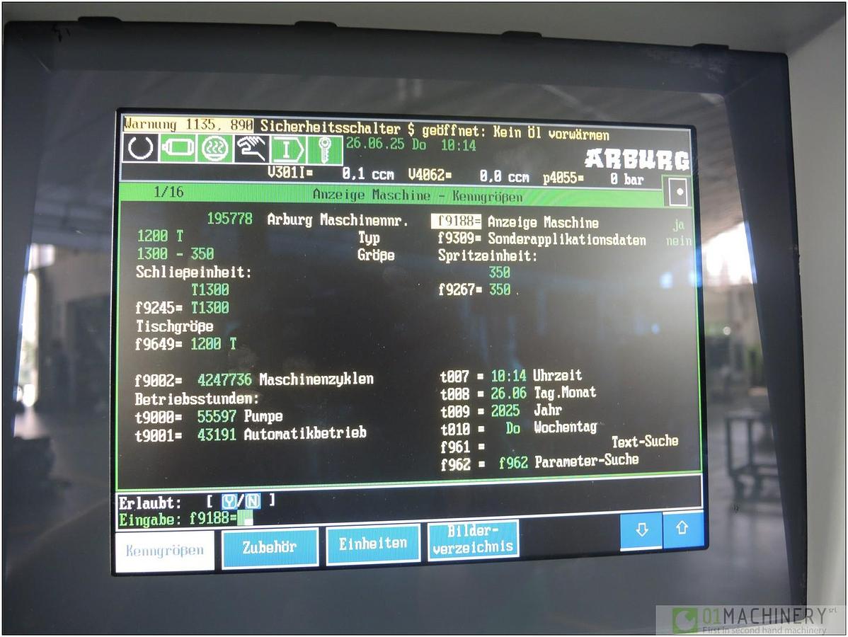 2004 ARBURG 1200T 1300-350