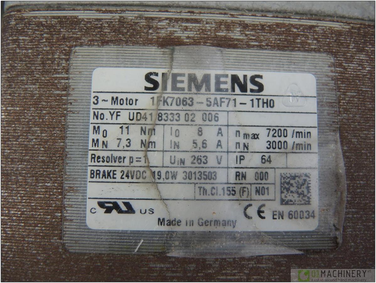 2006 SIEMENS 1FK7063-5AF71-1TH0