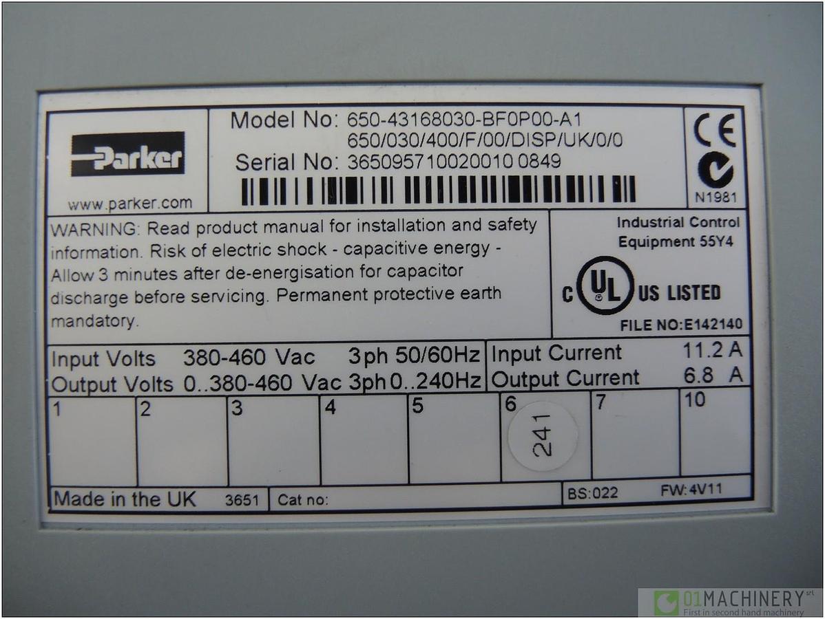 PARKER 650-43168030-BF0P00