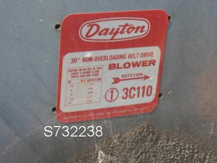 Used Blower, 10 HP, Fan, Dayton, Mdl 3C110, #S732238