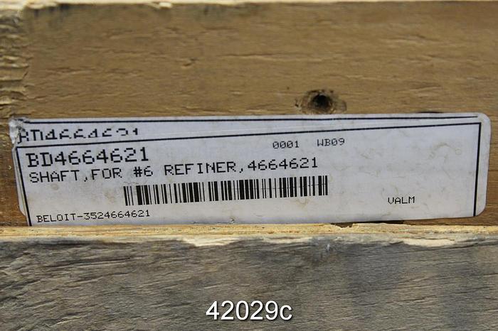 Unused Beloit DD4000 26/30" Stainless Steel Refiner Shaft #42029