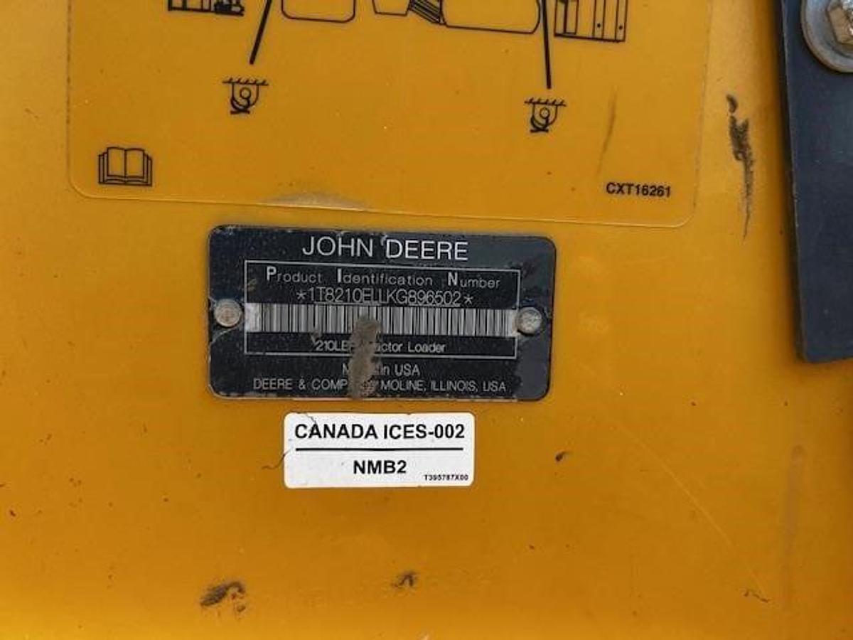 Used 2019 DEERE 210LEP