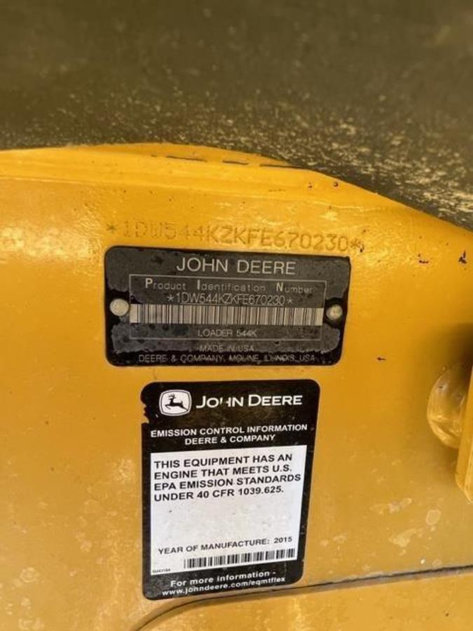 Used 2015 DEERE 544K