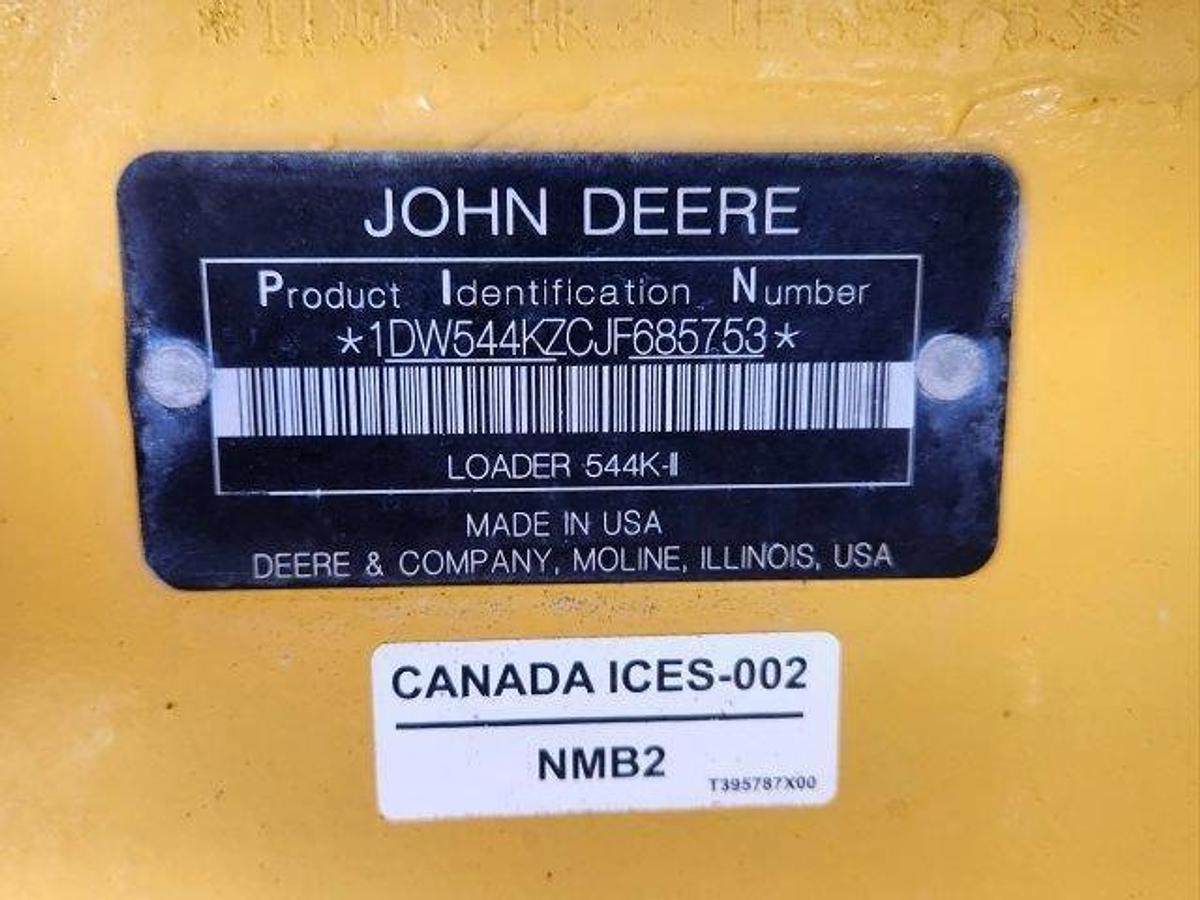 Used 2018 DEERE 544K