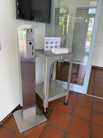 Mobiler Aufsteller für Desinfektionsmittel, NEU!