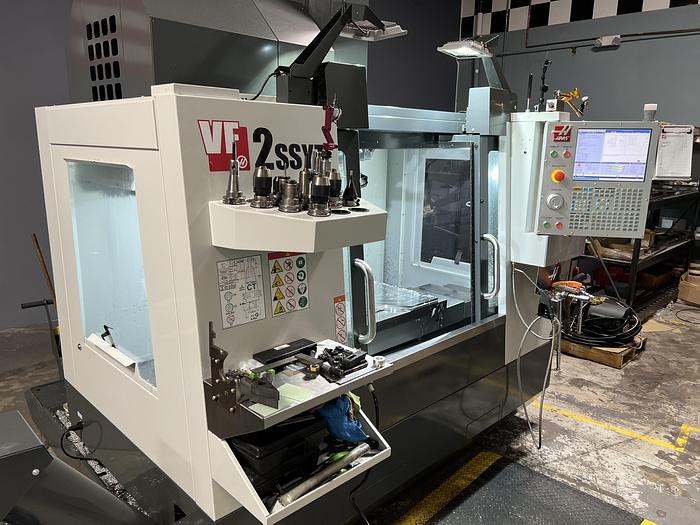Used 2019 HAAS VF-2SSYT 5-Axis CNC Vertical Machining Center with TRT-160 Trunnion Table