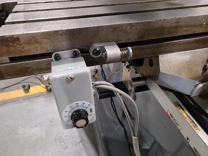 Used Bridgeport Milling Machine 2 HP Vari Speed Round Head DRO & X, Z Power Feed