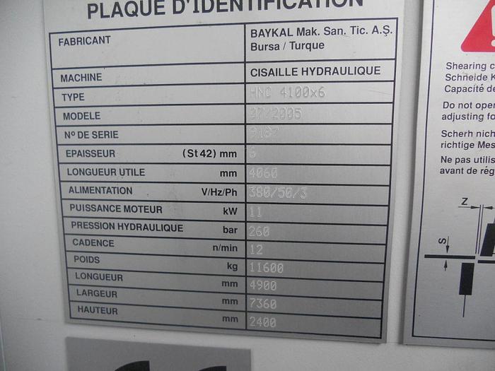 Gebruikt SCHAAR BAYKAL  4100 x 6