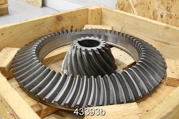 Used Black Clawson No. 2 Pulper Drive Gleason Cut Gear Set, 3.53/1 Ratio #43393