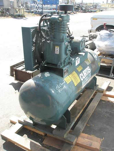 Used Compressor, Air, 5 HP, Curtis Master Line, Receiver Tank, #S736499