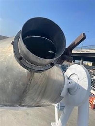 Used Mixer, V-Type, 20 CF, S/st, PK, 70 Lbs/CF #S744184