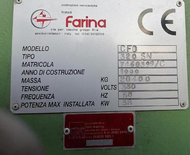 Usato 1999 CESOIA IDRAULICA FARINA DA 3050 X 20 TIPO 320 SN