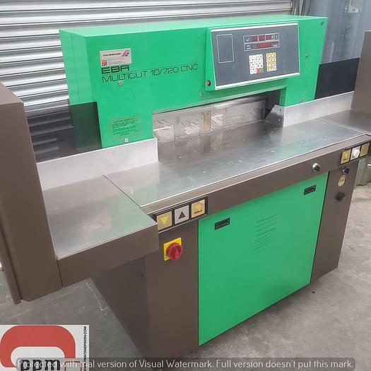 Used EBA 10/720 CNC Programmable Paper Guillotine with Light Beam Guards