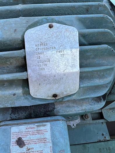 Used Pump, Centrif, 15 HP, 3" In / 2.5" Out, TACO, FE Series #C744909