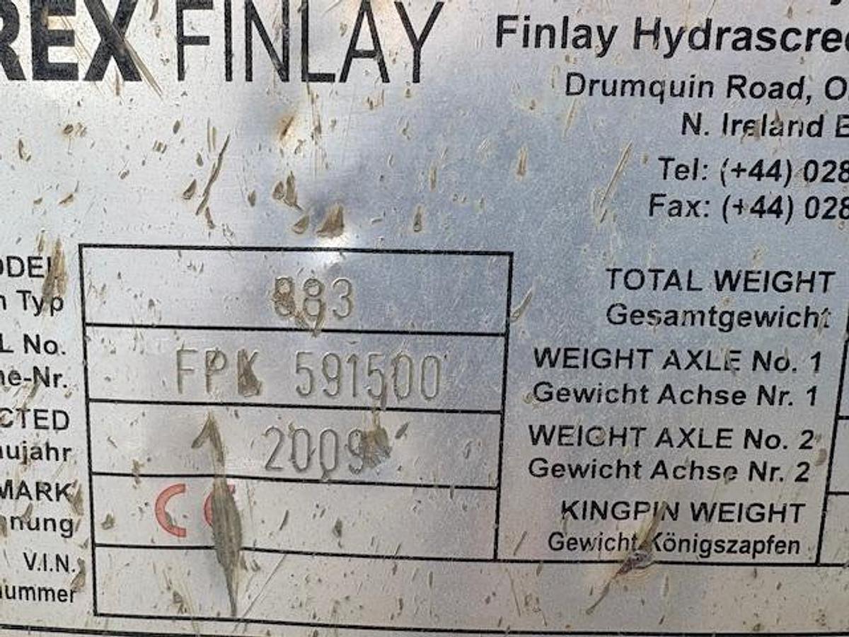 Used 2009 Terex Finlay 883