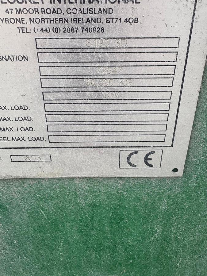 Refurbished 2015 McCloskey S190