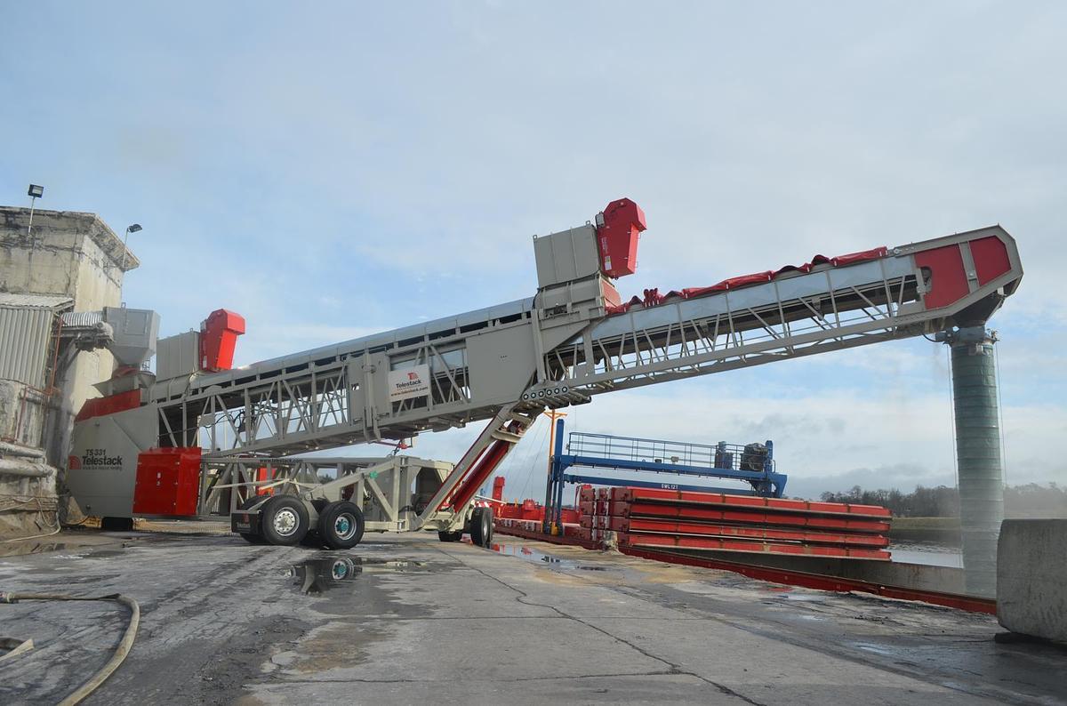 Used TS331 Telescopic Ship Loading Conveyor