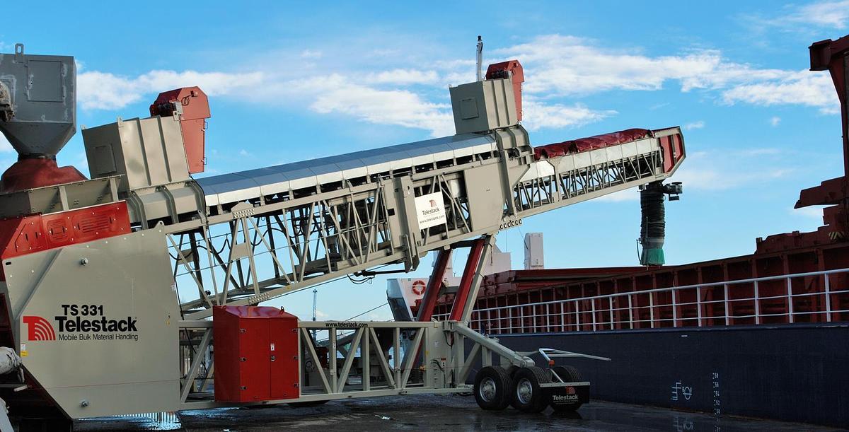 Used TS331 Telescopic Ship Loading Conveyor