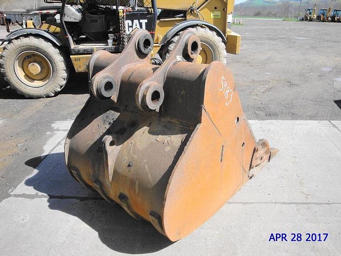Used 48" GP BUCKET WITH 5 TEETH, SIDE CUTTERS, 80mm PIN SIZE, 13 3/4" FACE SPREAD,...