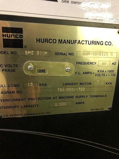 Used 1997 Hurco BMC-30