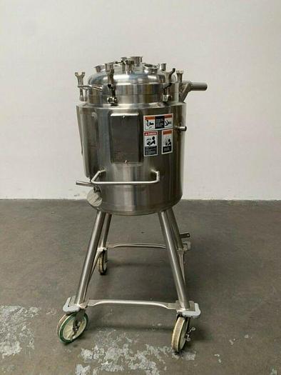 Used Walker 100 Liter Stainless Steel Jacketed Reactor 45 PSI