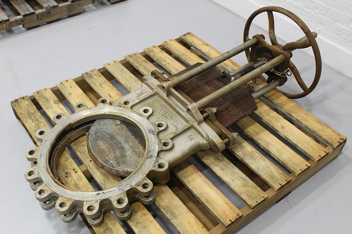 Used True Line 16" Hand Operated Knife Gate Valve #43829