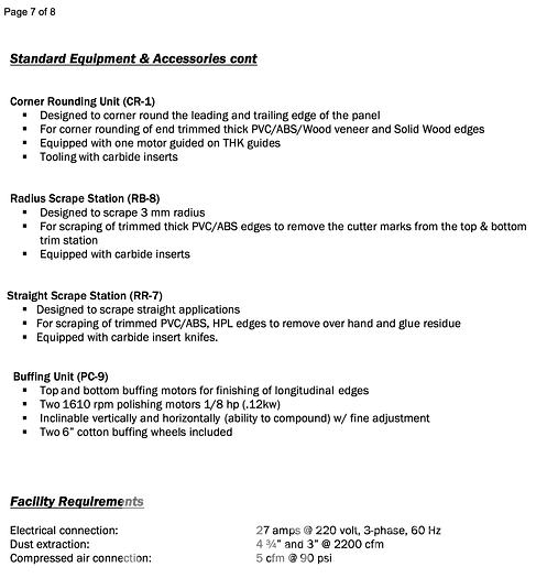 Used 2011 Cehisa PRO-11 Edgebander