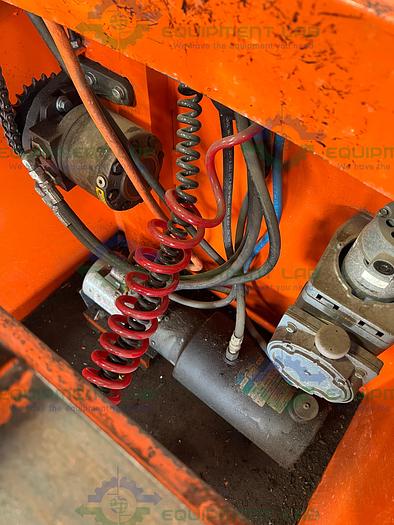 Used Sackett Systems  PJTCB24-V-S Pallet Jack Transfer Cart w/ Raymonf Pallet Jack