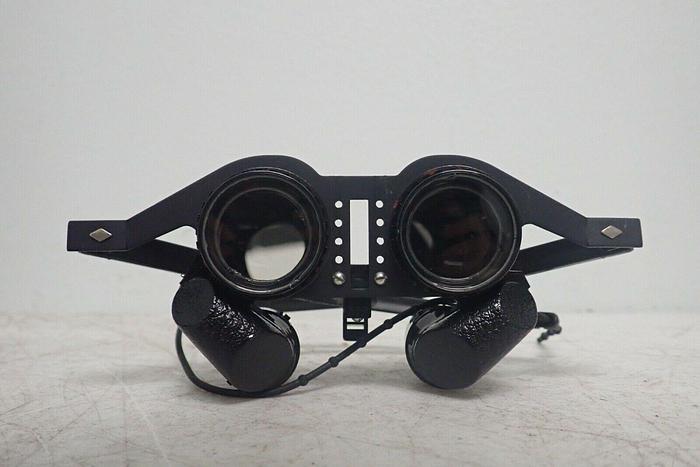 Used Beecher Mirage 5.5x25 Wide Angle RimlessView Binocular Glasses w/ Bag, Wrench