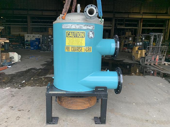 Used BLACK CLAWSON UV-400 PRESSURE SCREEN STAINLESS STEEL, PERFORATED BASKET