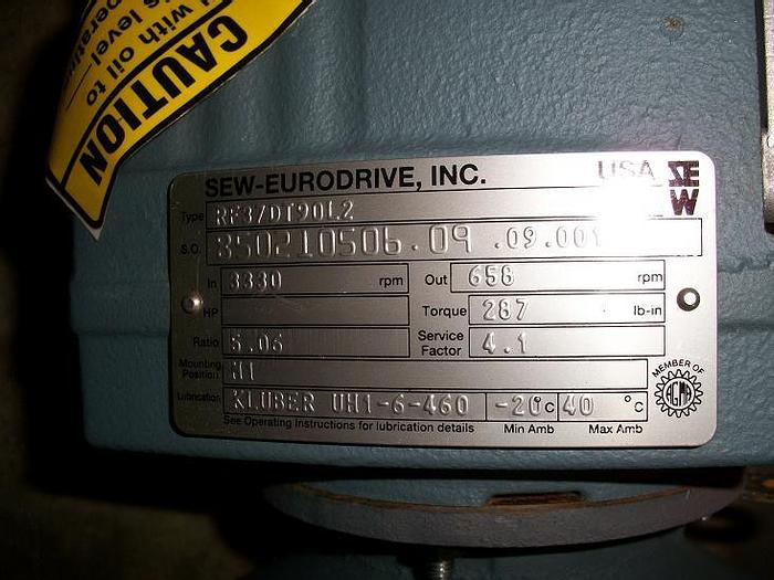Used Unused SEW Euro-Drive Type RF37DT90L2 Gear Reducer
