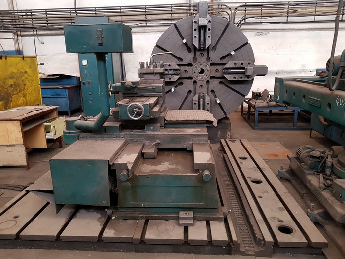Facing lathe NILES WMW DP2/2 2000mm dia. yom 1981