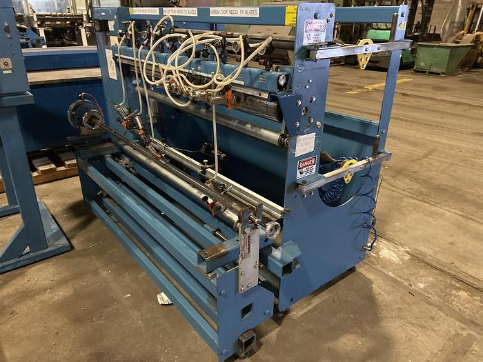 Used 60" ROSENTHAL SLITTER REWINDER MODEL SW5-DUBSHEWWG-PLO W/ SCORE SLITTING