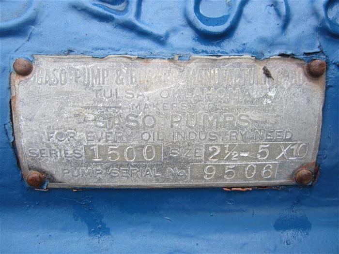 Used 0 Gaso 1500 4x10 Duplex Mud Pump