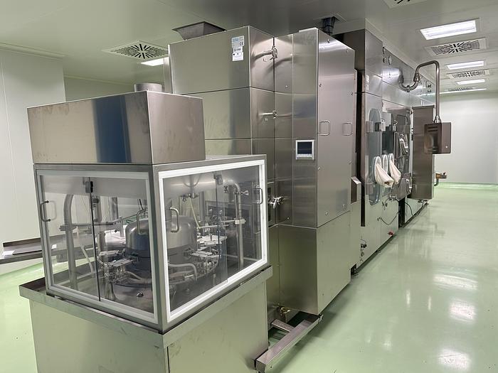 Used 2013 Steriline complete Vial Filling & Packaging Line – In 'As New' condition - Installed but UNUSED RA-V