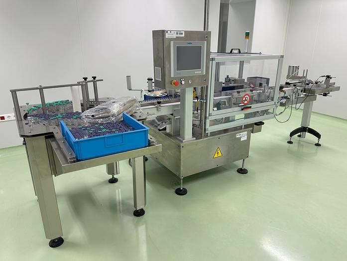 Used 2013 Steriline complete Vial Filling & Packaging Line – In 'As New' condition - Installed but UNUSED RA-V