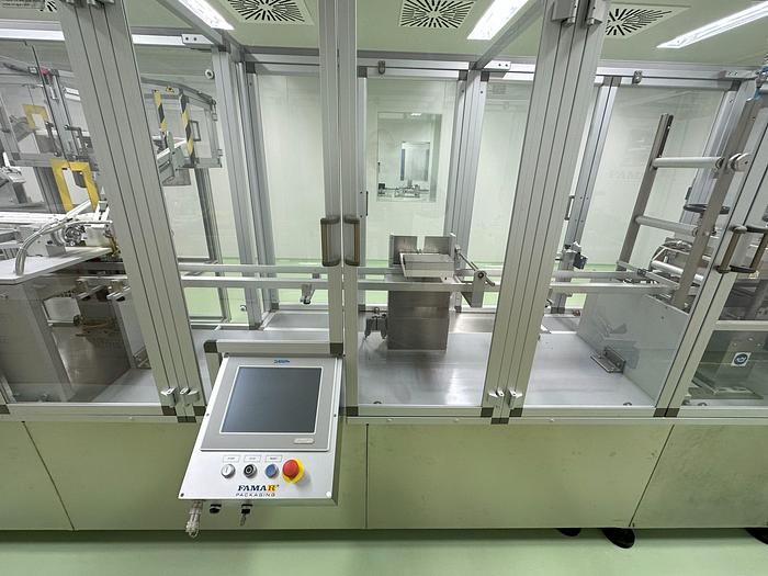 Used 2013 Groninger complete Syringe Filling & Packaging Line – In 'As New' condition - Installed but UNUSED DFVN 2005, WFM100, LFI, MWU010, MA 100S, SMKEB 3000