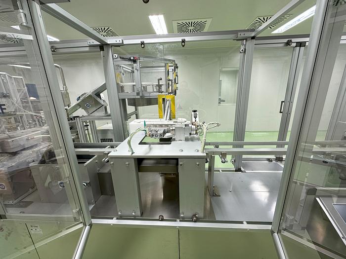 Used 2013 Groninger complete Syringe Filling & Packaging Line – In 'As New' condition - Installed but UNUSED DFVN 2005, WFM100, LFI, MWU010, MA 100S, SMKEB 3000
