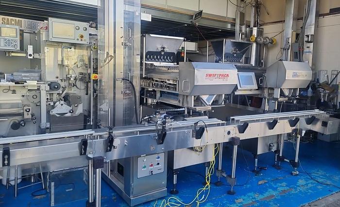 Used Swiftpack Automatic Tablet Counting Line Swiftpack 16 channel twin (32 channel) Automatic Tablet Counters