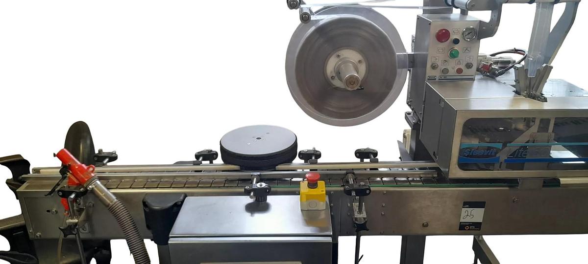 Used Turpins Packaging Sleevit Lite 60 Sleeve Applicator with Shrink Tunnel