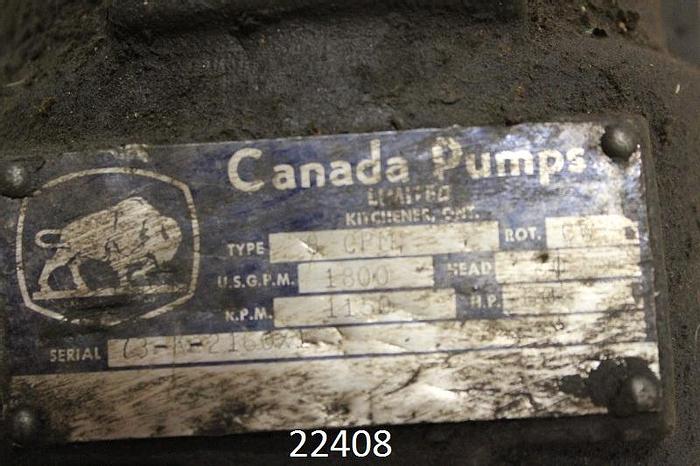 Used Canada Pump Ltd. 8CPM Power End, 12", 1800 Gpm @ 80 Ft. Head, 1150 Rpm #22408