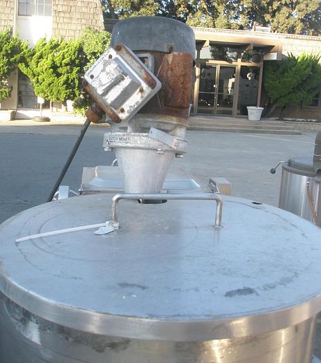 Used Tank, 15 Gallon, 316 Stainless Steel, 20" X 20", Agitated, FT/FB, #S734563
