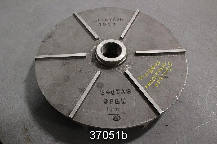 Unused Warren/Ahlstrom 3SMO15 Pump Impeller, 9-Vane 15" Stainless Steel Impeller #37051