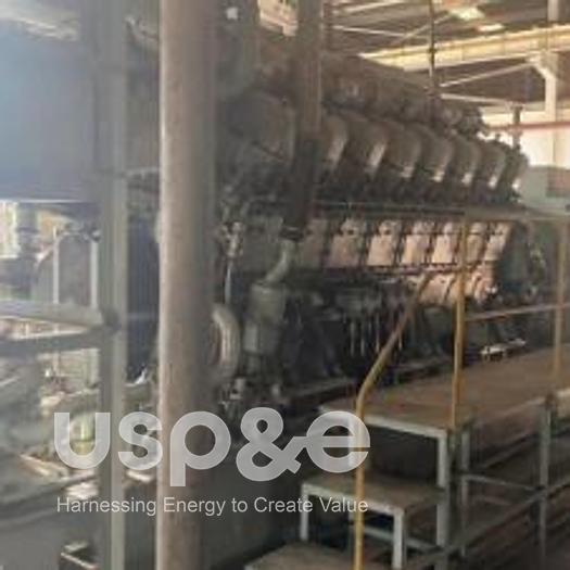Used 12 MW 1997 Used Mitsubishi 16KU30A HFO Generator Sets