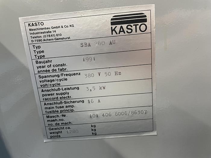 Gebruikt 1991 Kasto bandzaagautomaat SBA 260 AU